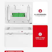 Vaydeer Metal Timed Self-Control Phone Lock Box With Child Lock And LED Display, Spec: Small White