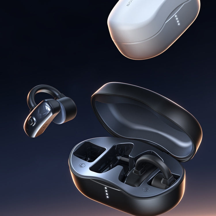 REMAX OpenBuds P2 Clip-On Bone Conduction Bluetooth Earphone Sports Music Wireless Earphone(Black)