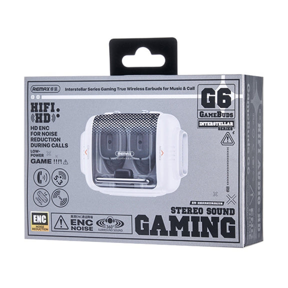 REMAX GameBuds G6 Transparent Wireless Bluetooth Gaming Earphone ENC Noise Reduction Into Ear Gaming Earphone(Ivory White)