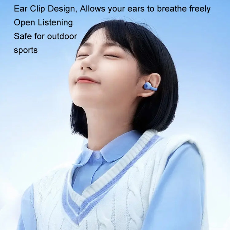 REMAX CozyBuds W15 Transparent Ear Clip Wireless Bluetooth Earphone OWS Sports Earphone(Star Black)