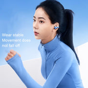 REMAX CozyBuds W15 Transparent Ear Clip Wireless Bluetooth Earphone OWS Sports Earphone(Star Black)