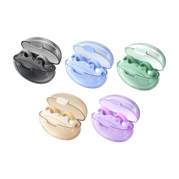REMAX CozyBuds W15 Transparent Ear Clip Wireless Bluetooth Earphone OWS Sports Earphone(Star Black)