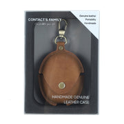 For Huawei FreeBuds 5 CONTACTS FAMILY CF1170 Cowhide Anti-Fall Bluetooth Earphone Protective Case(Brown)