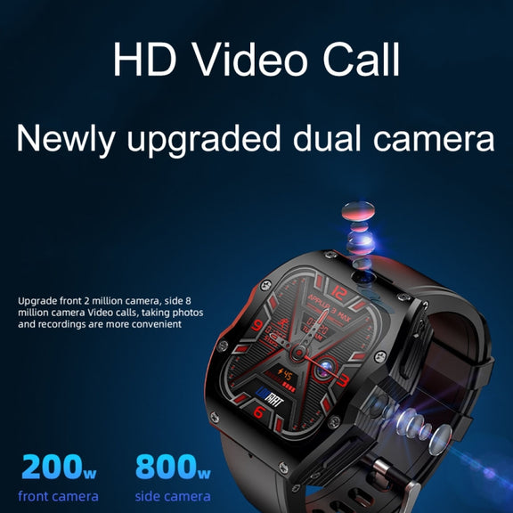 LOKMAT Appllp 3 Max 2.02-Inch Plug Card 4G Call Water-resistant Sport Smart Watch With SOS(Blue)