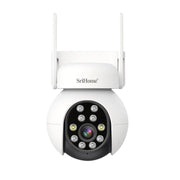 SriHome SH052 Wifi 5MP Wireless PTZ IP AI Auto Tracking Sound&Light Alarm Starlight Color Night Vision Outdoors Surveillance Camera, Plug: EU