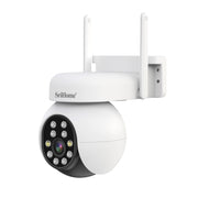 SriHome SH052 Wifi 5MP Wireless PTZ IP AI Auto Tracking Sound&Light Alarm Starlight Color Night Vision Outdoors Surveillance Camera, Plug: EU
