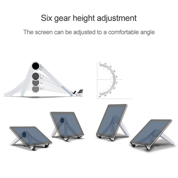 Tablet PC Laptop Desktop Bracket Cooling Triangle Bracket(Black)