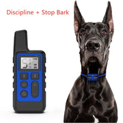 500m Dog Training Bark Stopper Remote Control Electric Shock Water-resistant Electronic Collar(Orange)