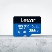 Lexar 633x 256GB High-speed Mobile Phone Camera Memory TF Card Switch Expansion Driving Recorder Dedicated Storage Flash Memory Card