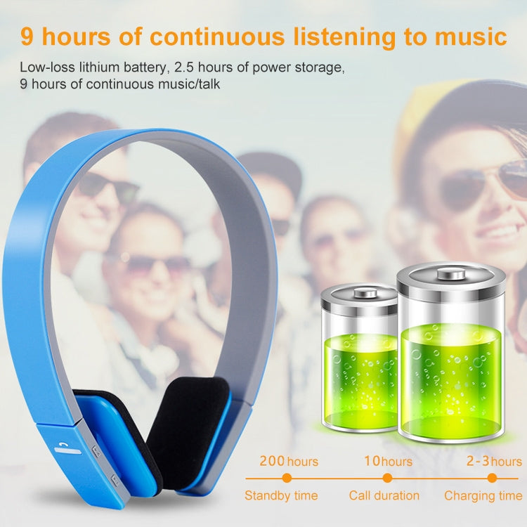 AEC BQ618 Smart Wireless Bluetooth Stereo Handsfree Earphone with Microphone, Support 3.5mm for Phone / Tablet / PSPs(white)