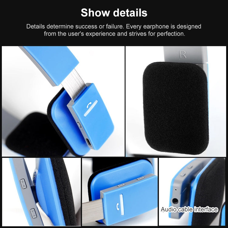 AEC BQ618 Smart Wireless Bluetooth Stereo Handsfree Earphone with Microphone, Support 3.5mm for Phone / Tablet / PSPs(white)