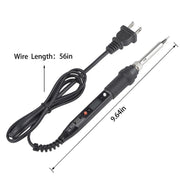 908S 80W LCD Thermostat Soldering Iron Constant Temperature Soldering Iron, Plug Type:US Plug(Black)