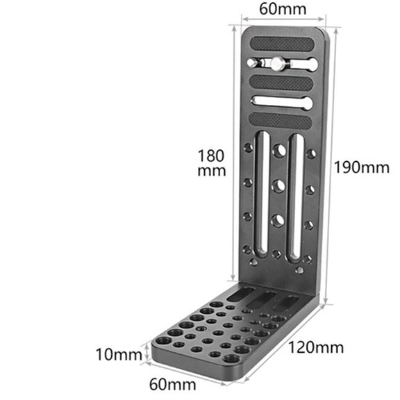 BEXIN L130C L-shaped Vertical Clapper Hydraulic Pan/tilt Tripod Quick Release Plate for DJI RONIN-S Gimbal