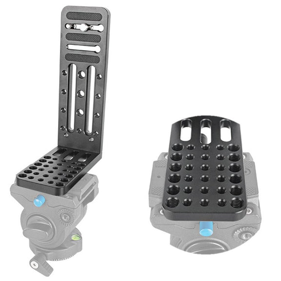 BEXIN L130C L-shaped Vertical Clapper Hydraulic Pan/tilt Tripod Quick Release Plate for DJI RONIN-S Gimbal
