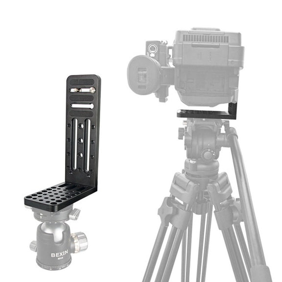 BEXIN L130C L-shaped Vertical Clapper Hydraulic Pan/tilt Tripod Quick Release Plate for DJI RONIN-S Gimbal