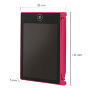 CHUYI 4.4 inch LCD Writing Tablet Portable Electronic Writing Drawing Board Doodle Pads with Stylus for Home School Office(Pink)