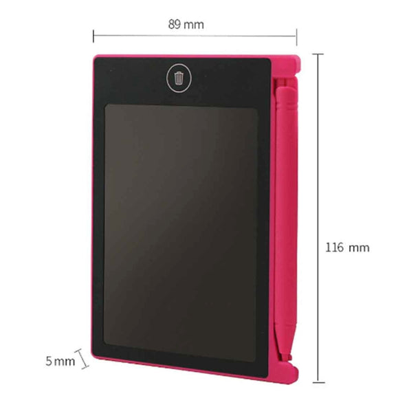 CHUYI 4.4 inch LCD Writing Tablet Portable Electronic Writing Drawing Board Doodle Pads with Stylus for Home School Office(Pink)