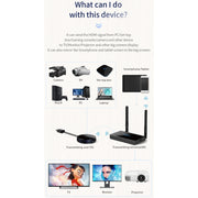 Z2 Wireless HDMI Screen Display Dongle Receiver + Transmitter Kit(Black)