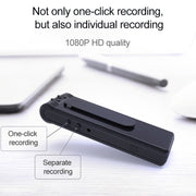 B19 Back Clip Design 1080P HD Camera Video Recorder, Support Motion Detection / Infrared Night Vision /180 Degrees Rotation Camera / TF Card / OTG