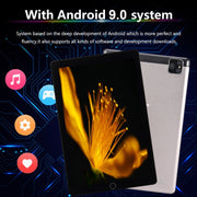BDF P8 3G Phone Call Tablet PC, 8 inch, 2GB+32GB, Android 9.0, MTK8321 Octa Core Cortex-A7, Support Dual SIM & Bluetooth & WiFi & GPS, EU Plug(Grey)