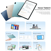 Honor Pad 8 HEY-W09 WiFi, 12 inch, 6GB+128GB, Magic UI 6.1 (Android S) Qualcomm Snapdragon 680 Octa Core, 8 Speakers, Not Support Google(Blue)