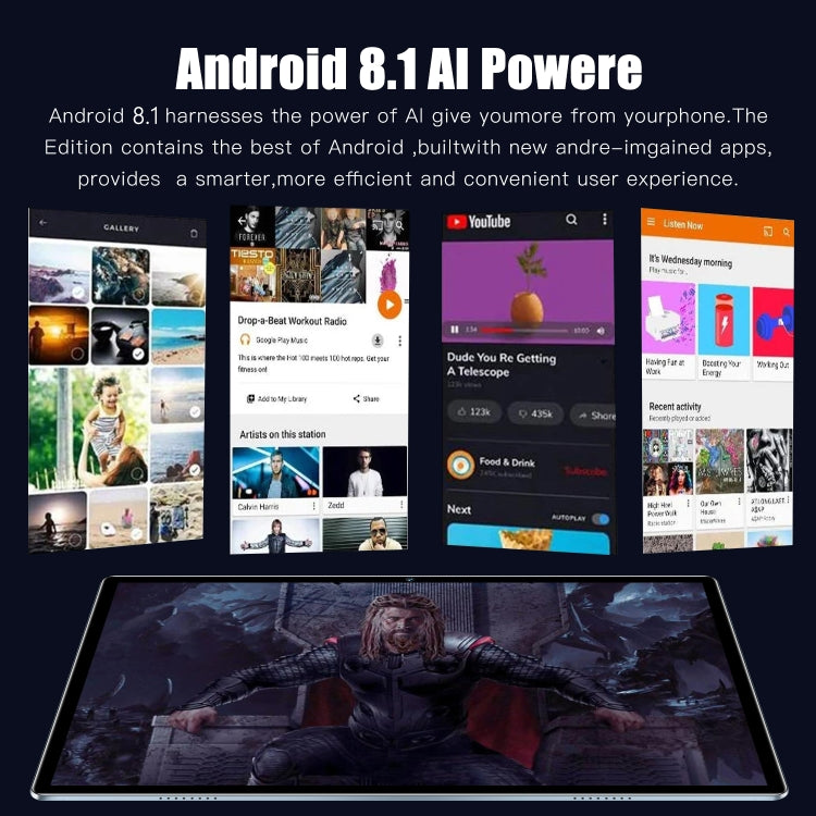P10 4G LTE Tablet PC, 10.1 inch, 4GB+32GB, Android 8.1 MTK6750 Octa Core, Support Dual SIM, WiFi, Bluetooth, GPS (Grey)