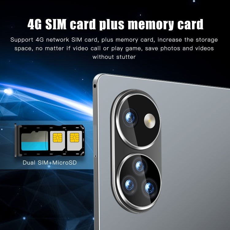 P10 4G LTE Tablet PC, 10.1 inch, 4GB+32GB, Android 8.1 MTK6750 Octa Core, Support Dual SIM, WiFi, Bluetooth, GPS (Grey)