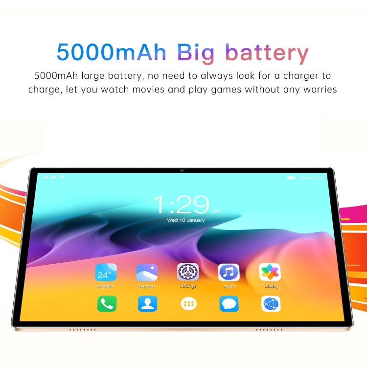 X12 4G LTE Tablet PC, 10.1 inch, 4GB+32GB, Android 8.1 MTK6750 Octa Core, Support Dual SIM, WiFi, Bluetooth, GPS(White)