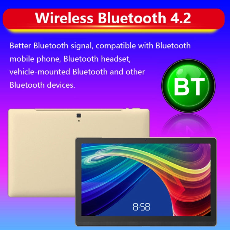 M101 4G LTE Tablet PC, 14.1 inch, 4GB+128GB, Android 8.1 MTK6797 Deca Core 2.1GHz, Dual SIM, Support GPS, OTG, WiFi, BT(Gold)