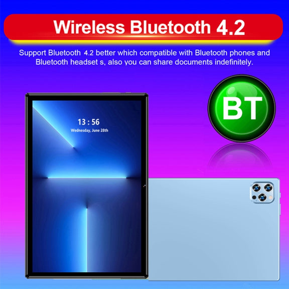 P60 4G Phone Call Tablet PC, 10.1 inch, 4GB+64GB, Android 8.0 MTK6797 Deca Core 2.1GHz, Dual SIM, Support GPS, OTG, WiFi, BT (Blue)