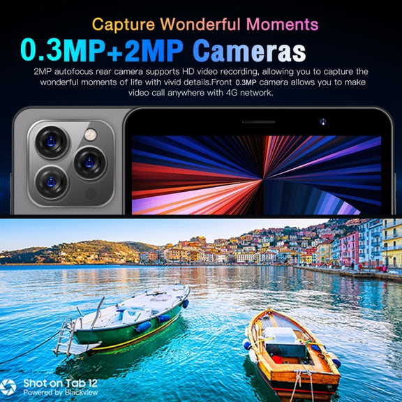 Tab14 / P14 Phone Call Tablet, 1GB+16GB, 8.0 inch Screen, Face Identification, Android 5.0 MTK6582 Quad Core, Network: 3G, GPS, OTG(Black)