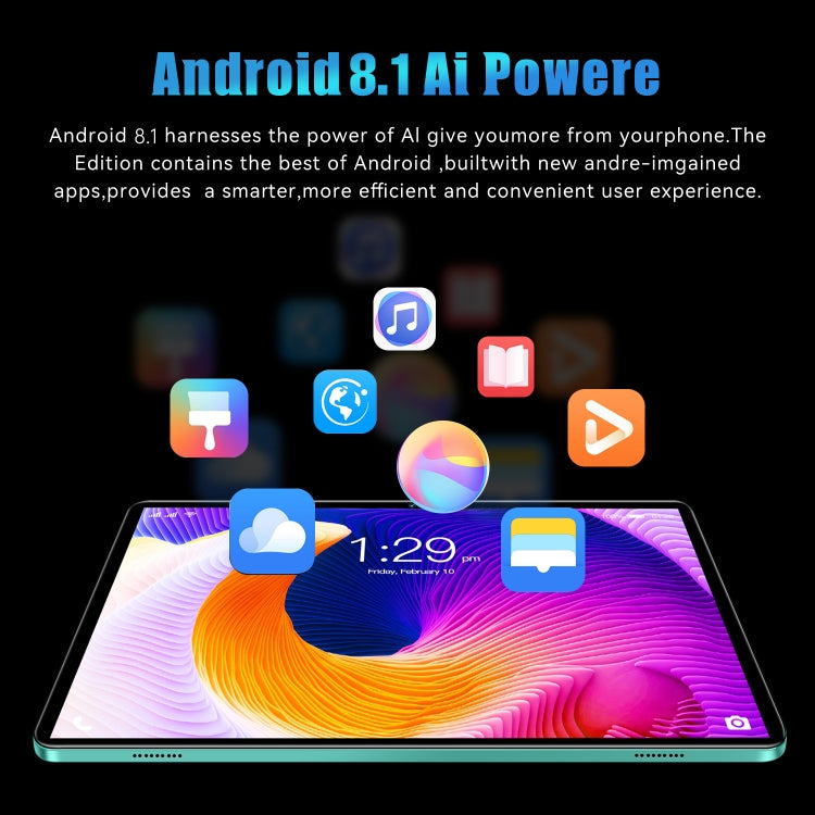 12S Pro 4G LTE Tablet PC, 10.1 inch, 4GB+64GB, Android 8.1  MTK6755 Octa-core 2.0GHz, Support Dual SIM / WiFi / Bluetooth / GPS (White)