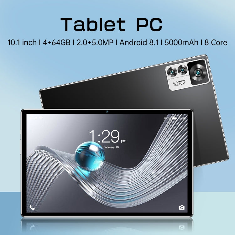12S Pro 4G LTE Tablet PC, 10.1 inch, 4GB+64GB, Android 8.1  MTK6755 Octa-core 2.0GHz, Support Dual SIM / WiFi / Bluetooth / GPS (Black)