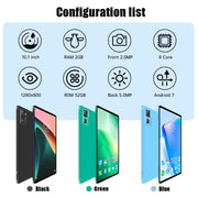 20S Pro 3G Phone Call Tablet PC, 10.1 inch, 2GB+32GB, Android 7.0  MTK6735 Quad-core 1.3GHz, Support Dual SIM / WiFi / Bluetooth / GPS (Black)