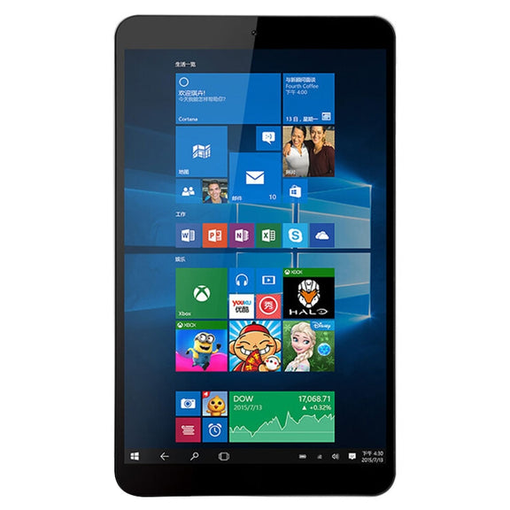 HSD8001 Tablet PC, 8 inch 2.5D Screen, 4GB+64GB, Windows 10, Intel Atom Z8300 Quad Core, Support TF Card & HDMI & Bluetooth & Dual WiFi, US Plug(Black)