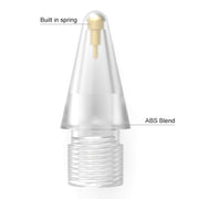 2 in 1 5.0 Crystal Diamond Needle + 6.0 Brass Spring Short Needle Stylus Pen Tip Set For Apple Pencil 1 / 2