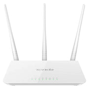 Tenda F3 Wireless 2.4GHz 300Mbps WiFi Router with 3*5dBi External Antennas(White)