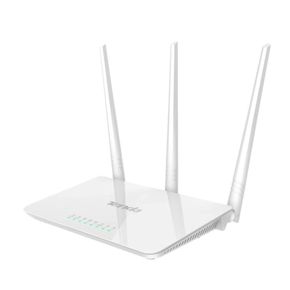 Tenda F3 Wireless 2.4GHz 300Mbps WiFi Router with 3*5dBi External Antennas(White)