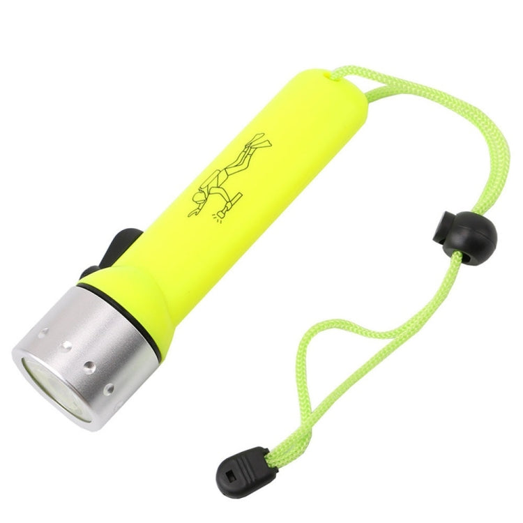 Water-resistant Underwater Diving LED Flashlight Adjustable Torch Diving Work Fishing Hunting Lamp