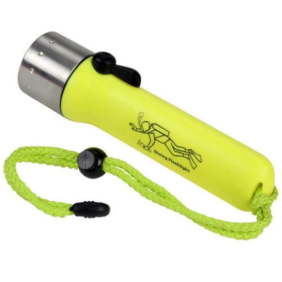 Water-resistant Underwater Diving LED Flashlight Adjustable Torch Diving Work Fishing Hunting Lamp