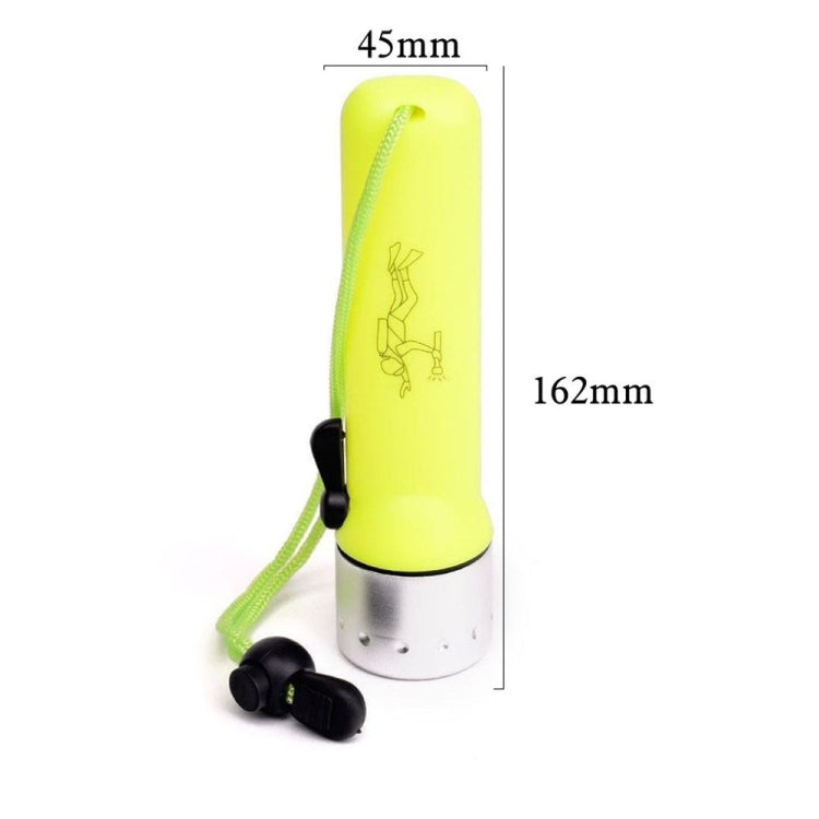 Water-resistant Underwater Diving LED Flashlight Adjustable Torch Diving Work Fishing Hunting Lamp