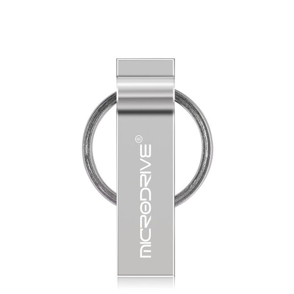 MicroDrive 4GB USB 2.0 Metal Keychain U Disk (Grey)