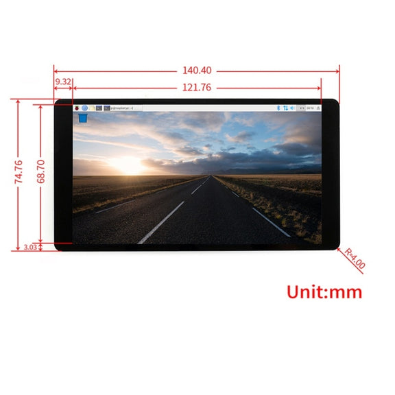 Waveshare 5.5 inch 1080x1920 Capacitive Touch Screen AMOLED with Toughened Glass Cover, HDMI interface, Supports Multi Systems