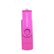 MicroDrive 32GB USB 2.0 Mobile Computer Dual-use Rotating OTG Metal U Disk (Pink) - USB Flash Drives by MicroDrive | Online Shopping South Africa | PMC TechLife | Buy Now Pay Later Mobicred