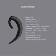 OVEVO Ear-hanging Business Style Wireless Bluetooth Earphone Headset
