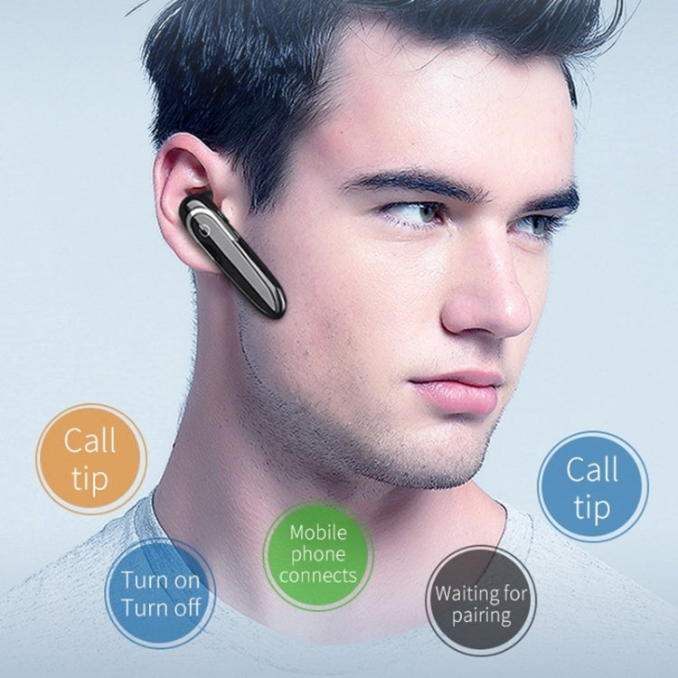 Moloke D5 Hanging Ear Type Business Bluetooth Water-resistant Anti-sweat Noise Cancelling Earphone HiFi Sound Headset