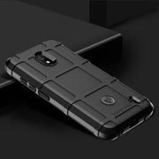 Shockproof Protector Cover Full Coverage Silicone Case for Nokia 2.2 (Black)