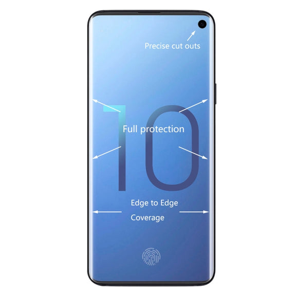 ENKAY Hat-prince 3D Full Screen PET Curved Hot Bending HD Screen Protector Film for Galaxy S10
