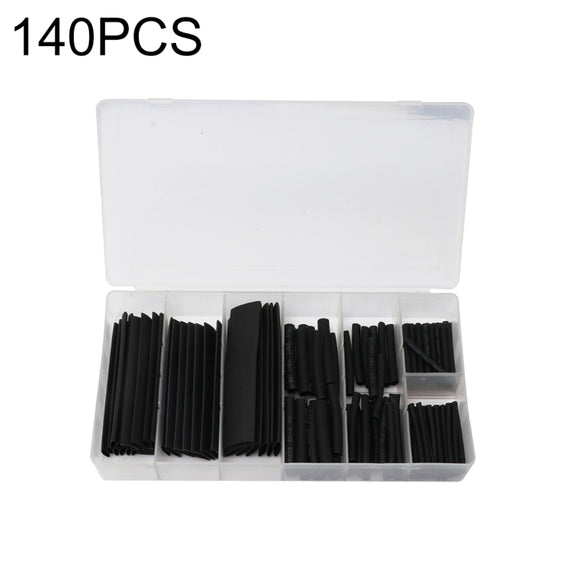 140 PCS / Box Water-resistant High Toughness Oxidation Resistance Seal Heat-shrinkable Butt Wire Tube, Random Color Delivery