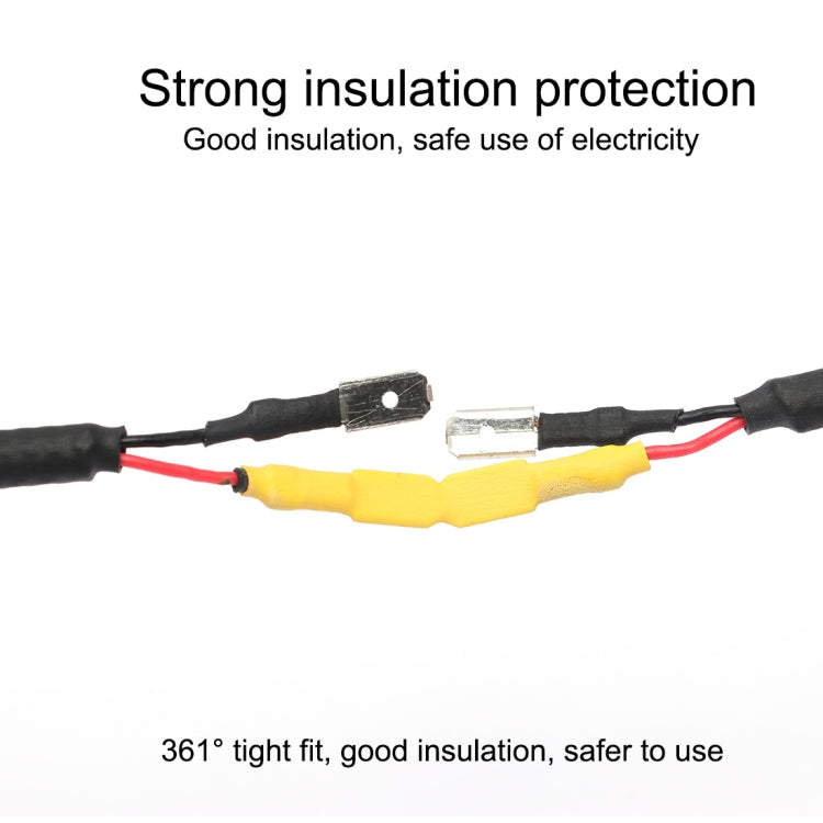 140 PCS / Box Water-resistant High Toughness Oxidation Resistance Seal Heat-shrinkable Butt Wire Tube, Random Color Delivery